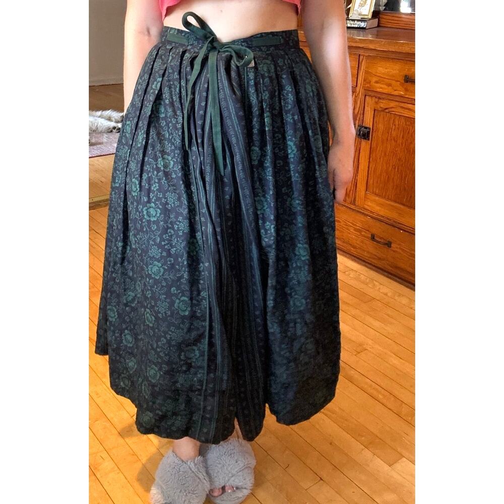 Kammerschmeid Maxi Floral Skirt Lined XL Germany Oktoberfest Festival Trachten